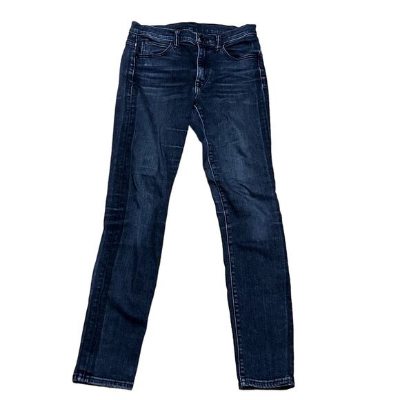 Helmet Lang Ankle Skinny Jeans Womens Size 25 Faded Black HLW7818 - Picture 2 of 7